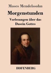 Cover von Morgenstunden oder Vorlesungen über das Dasein Gottes