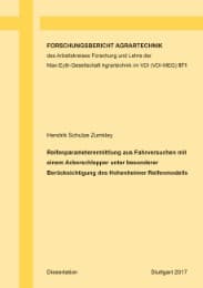 Cover von Reifenparameterermittlung aus Fahrversuchen mit einem Ackerschlepper unter besonderer Berücksichtigung des Hohenheimer Reifenmodells