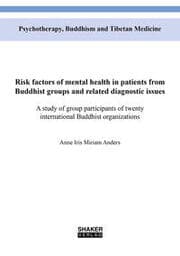 Cover von Risk factors of mental health in patients from Buddhist groups and related diagnostic issues