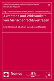 Cover von Akzeptanz und Wirksamkeit von Menschenrechtsverträgen