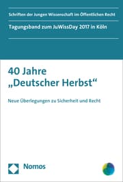 Cover von 40 Jahre 'Deutscher Herbst'