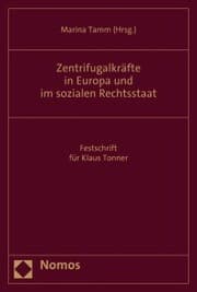Cover von Zentrifugalkräfte in Europa und im sozialen Rechtsstaat