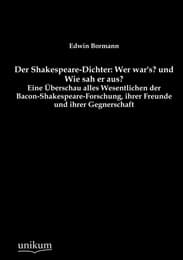 Cover von Der Shakespeare-Dichter: Wer war's? und Wie sah er aus?
