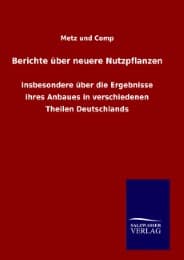 Cover von Berichte über neuere Nutzpflanzen