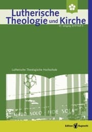 Cover von Lutherische Theologie und Kirche, Heft 04/2019
