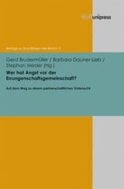Cover von Wer hat Angst vor der Errungenschaftsgemeinschaft?