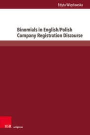 Cover von Binomials in English/Polish Company Registration Discourse
