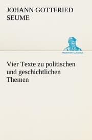 Cover von Vier Texte zu politischen und geschichtlichen Themen