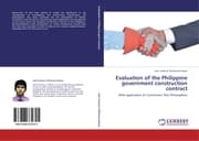 Cover von Evaluation of the Philippine government construction contract