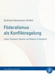 Cover von Föderalismus als Konfliktregelung