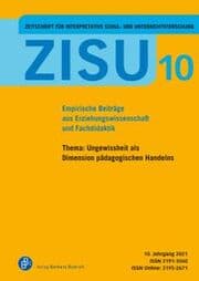 Cover von ZISU 10,2021 - Zeitschrift für interpretative Schul- und Unterrichtsforschung