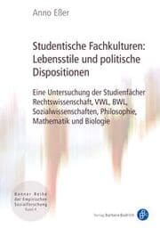 Cover von Studentische Fachkulturen: Lebensstile und politische Dispositionen