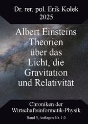 Cover von Albert Einsteins Theorien über das Licht, die Gravitation und Relativität