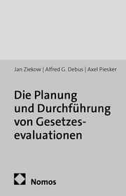 Cover von Planung und Durchführung von Gesetzesevaluationen