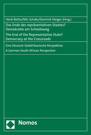 Cover von Das Ende des repräsentativen Staates? Demokratie am Scheideweg/The End of the Representative State? Democracy at the Crossroads