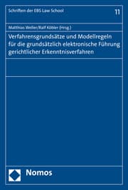 Cover von Verfahrensgrundsätze und Modellregeln für die grundsätzlich elektronische Führung gerichtlicher Erkenntnisverfahren