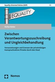 Cover von Zwischen Verantwortungszuschreibung und Ungleichbehandlung