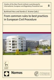 Cover von From common rules to best practices in European Civil Procedure