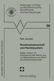 Cover von Rechtswissenschaft und Rechtssystem