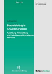 Cover von Berufsbildung in Anwaltskanzleien