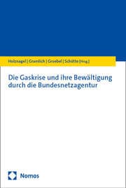 Cover von Die Gaskrise und ihre Bewältigung durch die Bundesnetzagentur