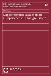 Cover von Doppelrelevante Tatsachen im Europäischen Zuständigkeitsrecht