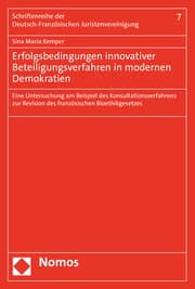 Cover von Erfolgsbedingungen innovativer Beteiligungsverfahren in modernen Demokratien