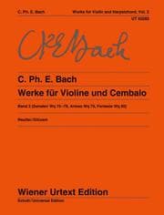Cover von Werke für Violine und obligates Cembalo (Klavier)