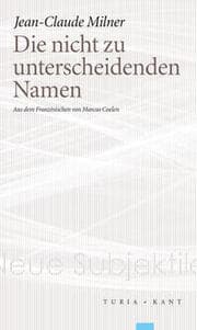 Cover von Die nicht zu unterscheidenden Namen