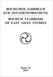 Cover von Bochumer Jahrbuch zur Ostasienforschung