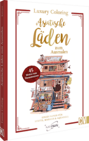 Cover von Luxury Coloring: Asiatische Läden zum Ausmalen
