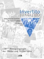 Cover von Invertito - Jahrbuch für die Geschichte der Homosexualitäten 23/2022
