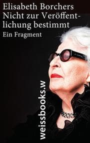 Cover von Nicht zur Veröffentlichung bestimmt