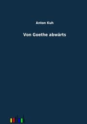 Cover von Von Goethe abwärts