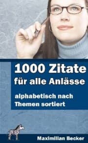 Cover von 1000 Zitate für alle Anlässe