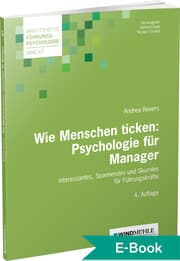 Cover von Wie Menschen ticken: Psychologie für Manager