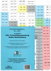 Cover von DürckheimRegister® Nr. 2252 - VSV Baden-Württemberg