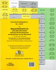 Cover von DürckheimRegister® Nr. 2443, SteuerFachwirt/in - Wirtschaftsgesetze (BGB-HGB-GmbHG), mit Stichworten