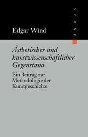 Cover von Ästhetischer und kunstwissenschaftlicher Gegenstand