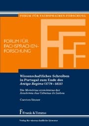 Cover von Wissenschaftliches Schreiben in Portugal zum Ende des Antigo Regime (1779-1821)