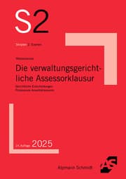 Cover von Die verwaltungsgerichtliche Assessorklausur
