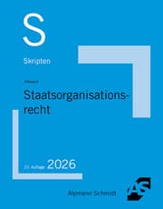 Cover von Skript Staatsorganisationsrecht
