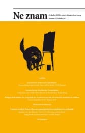 Cover von Ne znam - Zeitschrift für Anarchismusforschung