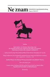 Cover von Ne znam - Zeitschrift für Anarchismusforschung