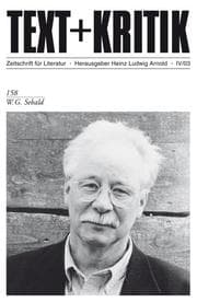 Cover von W. G. Sebald