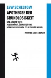 Cover von Apotheose der Grundlosigkeit und andere Texte
