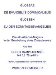 Cover von Glossae de Evangeliis Dominicalibus