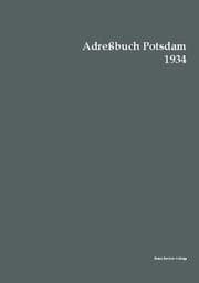 Cover von Adreßbuch Potsdam 1934