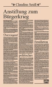 Cover von Anstiftung zum Bürgerkrieg