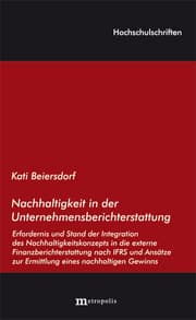 Cover von Nachhaltigkeit in der Unternehmensberichterstattung